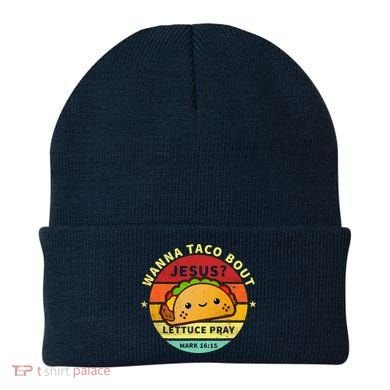 Wanna Taco Bout Jesus Cinco De Mayo Pun Christian Beanie