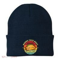 Wanna Taco Bout Jesus Cinco De Mayo Pun Christian Beanie thumb 0