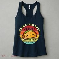 Wanna Taco Bout Jesus Cinco De Mayo Pun Christian Women's Tank Top thumb 3