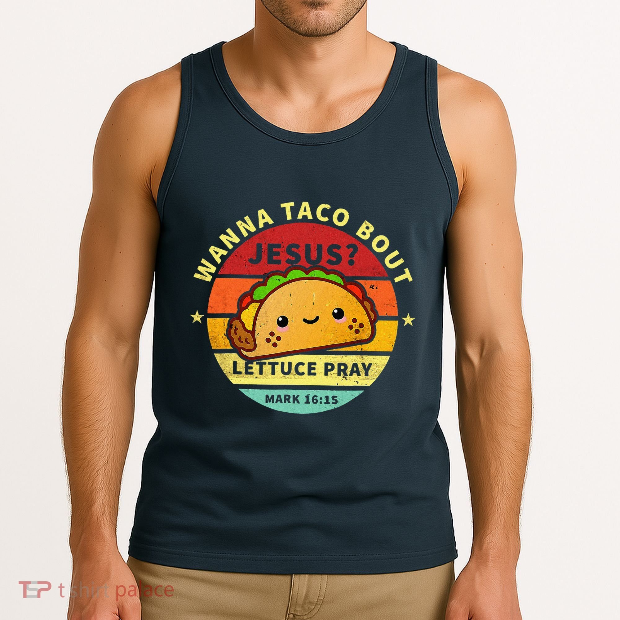 Wanna Taco Bout Jesus Cinco De Mayo Pun Christian Tank Top