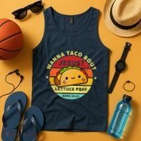 Wanna Taco Bout Jesus Cinco De Mayo Pun Christian Tank Top thumb 4