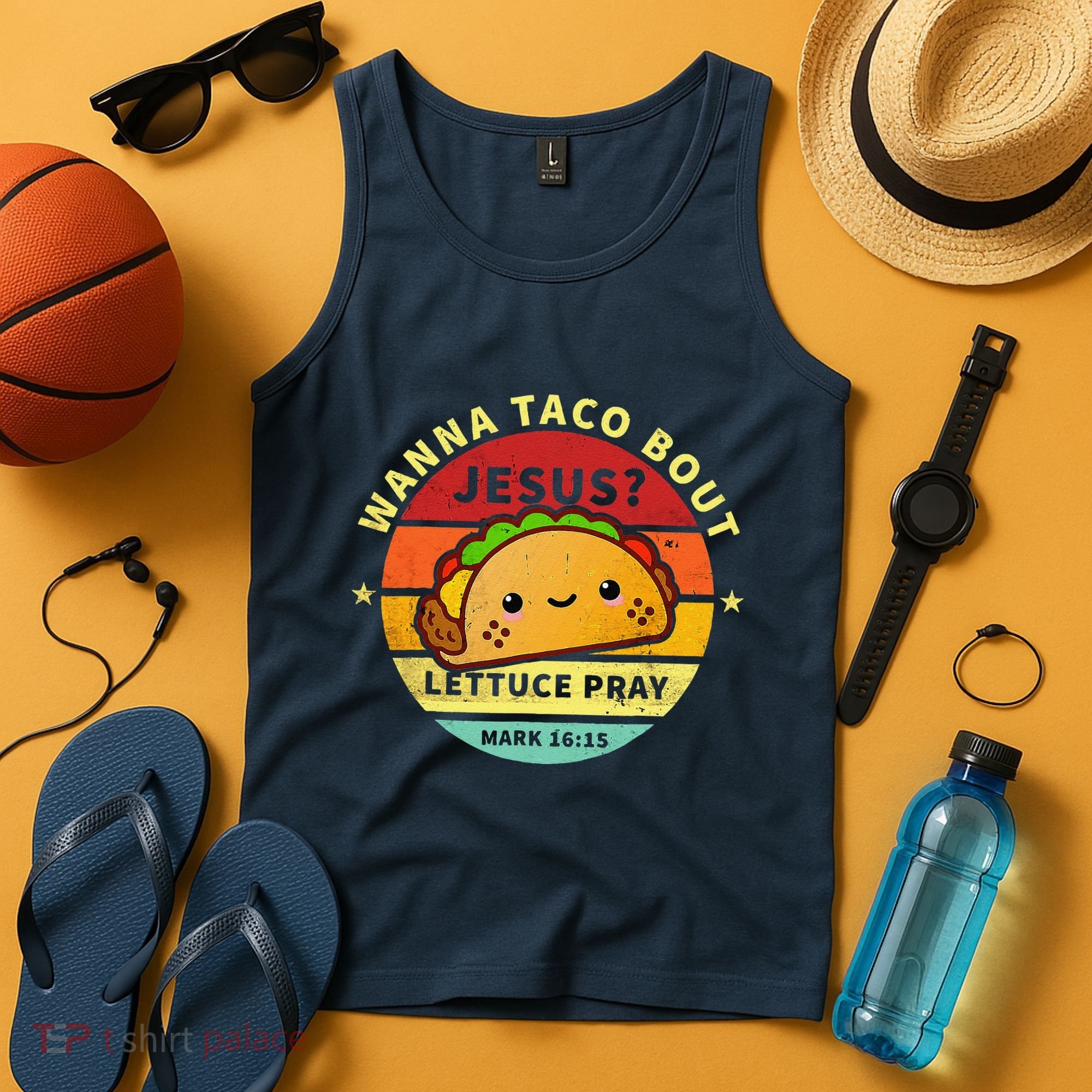 Wanna Taco Bout Jesus Cinco De Mayo Pun Christian Tank Top