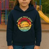 Wanna Taco Bout Jesus Cinco De Mayo Pun Christian Kids Hoodie thumb 3