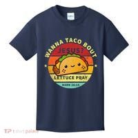 Wanna Taco Bout Jesus Cinco De Mayo Pun Christian Kids T-Shirt thumb 0