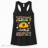 Wanna Taco Bout Jesus Cinco De Mayo Tacos Mexican Christian Women's Tank Top thumb 0