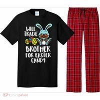 Will Trade Brother For Easter Candy Funny Family Pajama Set thumb 0
