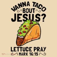 Wanna Taco Bout Jesus Funny Christian Tote Bag thumb 4
