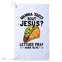Wanna Taco Bout Jesus Funny Christian Golf Towel thumb 0
