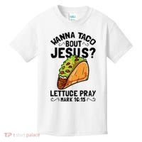 Wanna Taco Bout Jesus Funny Christian Kids T-Shirt thumb 0