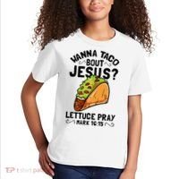 Wanna Taco Bout Jesus Funny Christian Kids T-Shirt thumb 2