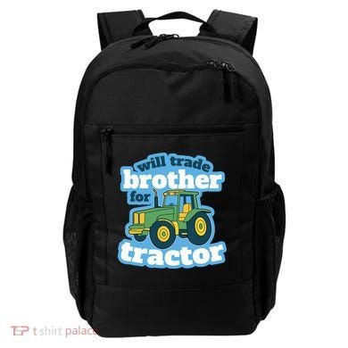 Will Trade Brother For Tractor Funny Backpack