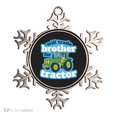 Will Trade Brother For Tractor Funny Ornament