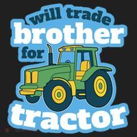 Will Trade Brother For Tractor Funny Hat thumb 2