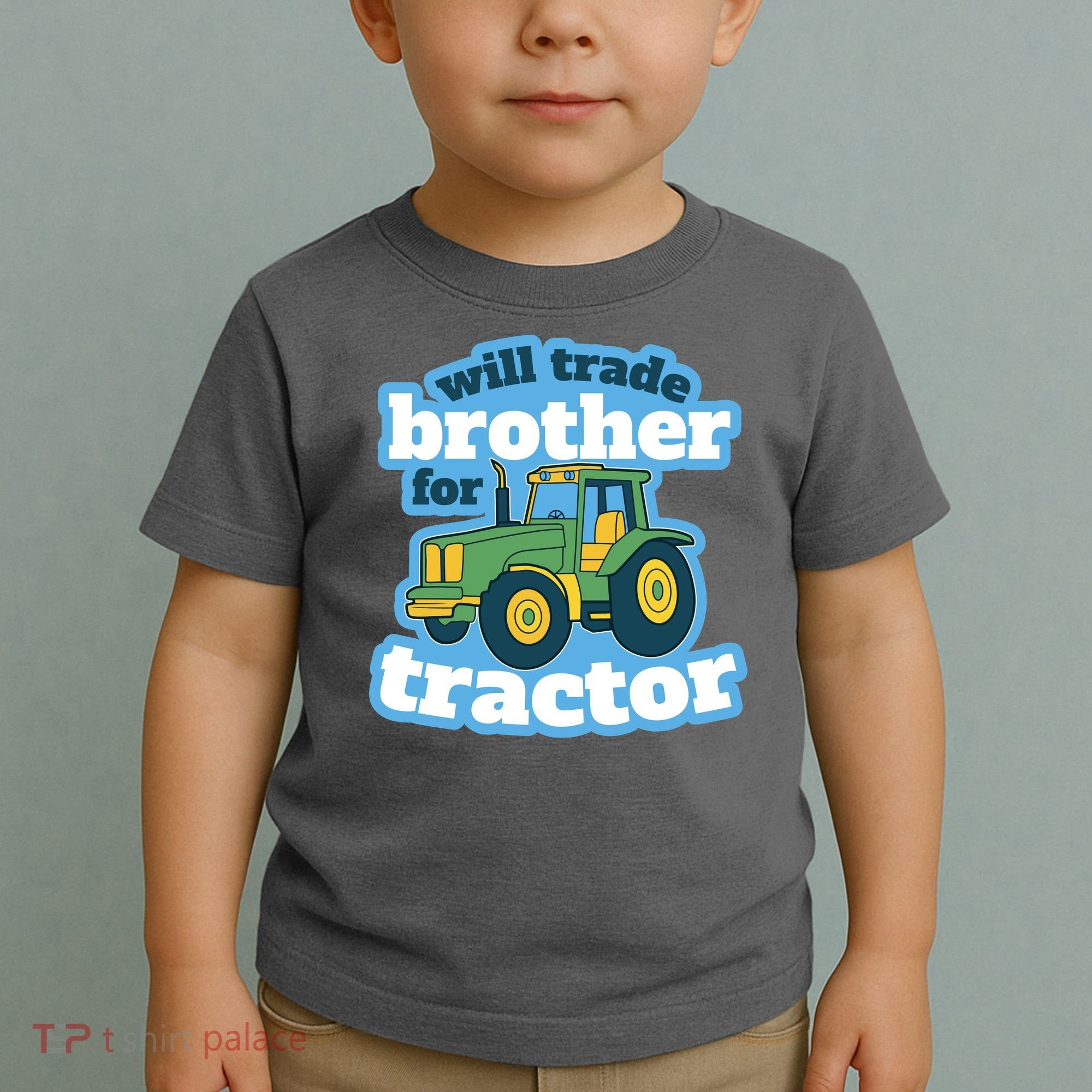 Will Trade Brother For Tractor Funny Toddler T-Shirt