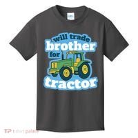 Will Trade Brother For Tractor Funny Kids T-Shirt thumb 0