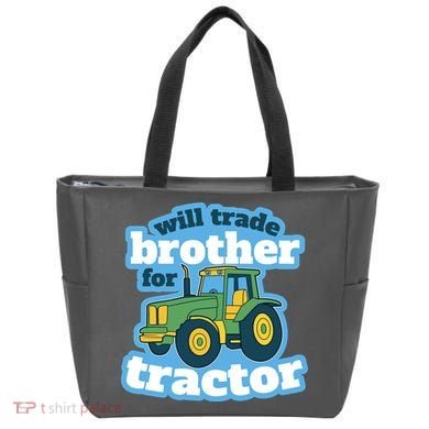 Will Trade Brother For Tractor Funny Tote Bag