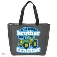 Will Trade Brother For Tractor Funny Tote Bag thumb 0