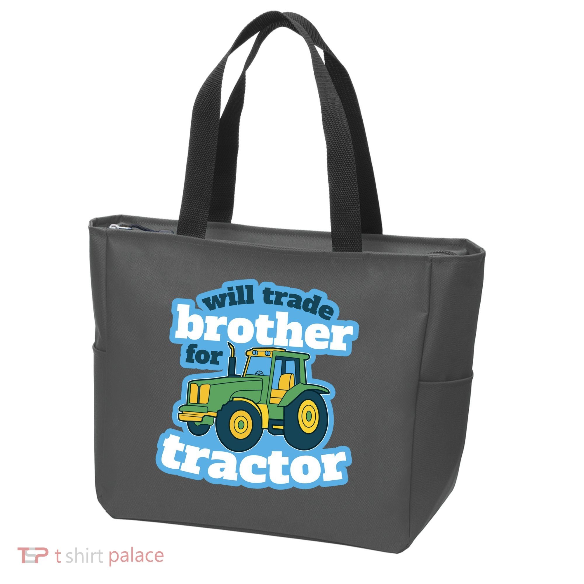 Will Trade Brother For Tractor Funny Tote Bag