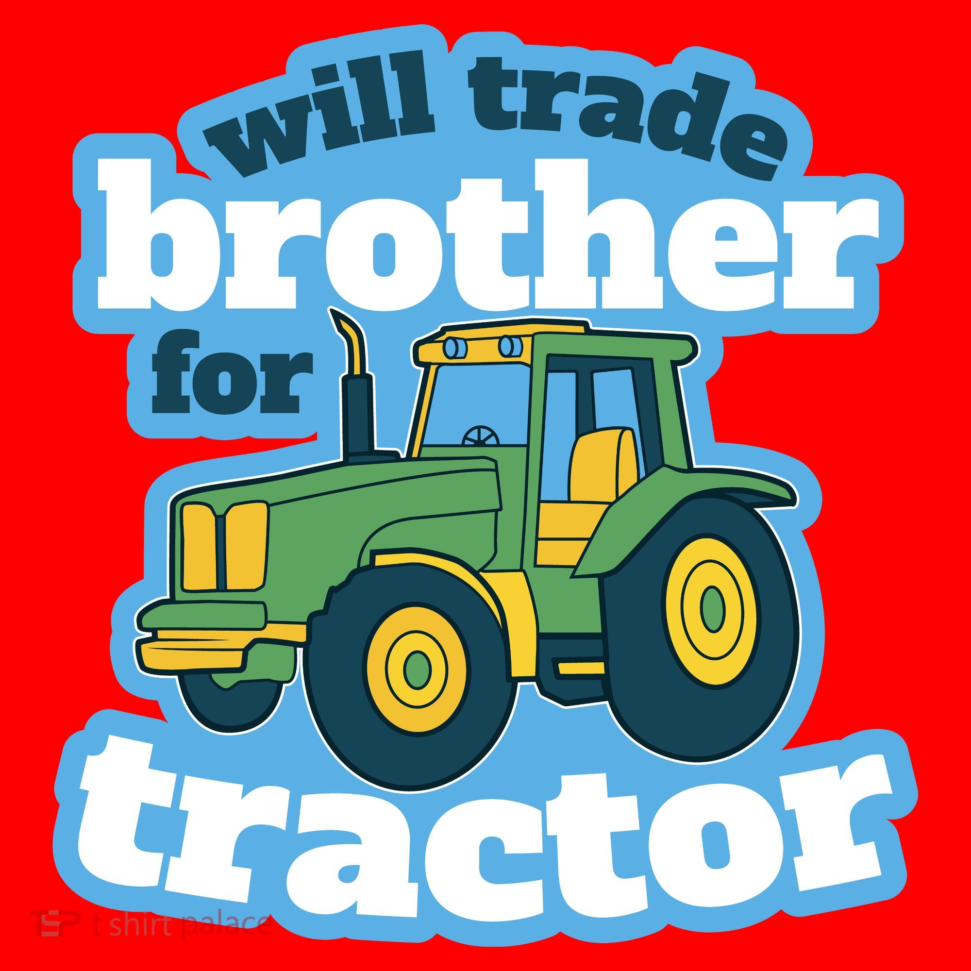 Will Trade Brother For Tractor Funny Santa Hat