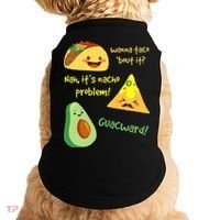 Wanna Taco Bout It Nacho Problem! Funny Avocado Food Pun Doggie Tank thumb 0