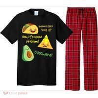 Wanna Taco Bout It Nacho Problem! Funny Avocado Food Pun Pajama Set thumb 0