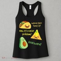 Wanna Taco Bout It Nacho Problem! Funny Avocado Food Pun Women's Tank Top thumb 3