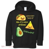 Wanna Taco Bout It Nacho Problem! Funny Avocado Food Pun Toddler Hoodie thumb 0