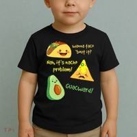 Wanna Taco Bout It Nacho Problem! Funny Avocado Food Pun Toddler T-Shirt thumb 2