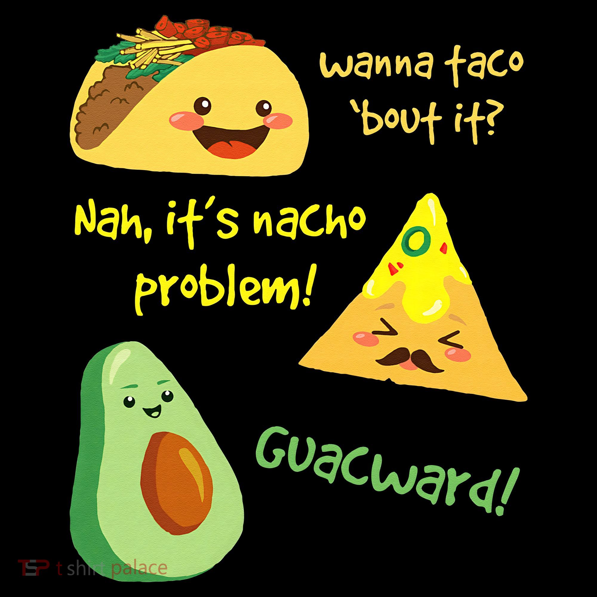 Wanna Taco Bout It Nacho Problem! Funny Avocado Food Pun Kids Sweatshirt