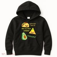 Wanna Taco Bout It Nacho Problem! Funny Avocado Food Pun Kids Hoodie thumb 0