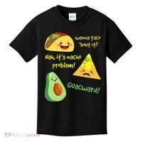 Wanna Taco Bout It Nacho Problem! Funny Avocado Food Pun Kids T-Shirt thumb 0
