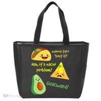 Wanna Taco Bout It Nacho Problem! Funny Avocado Food Pun Tote Bag thumb 0