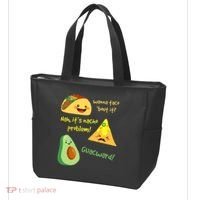 Wanna Taco Bout It Nacho Problem! Funny Avocado Food Pun Tote Bag thumb 3