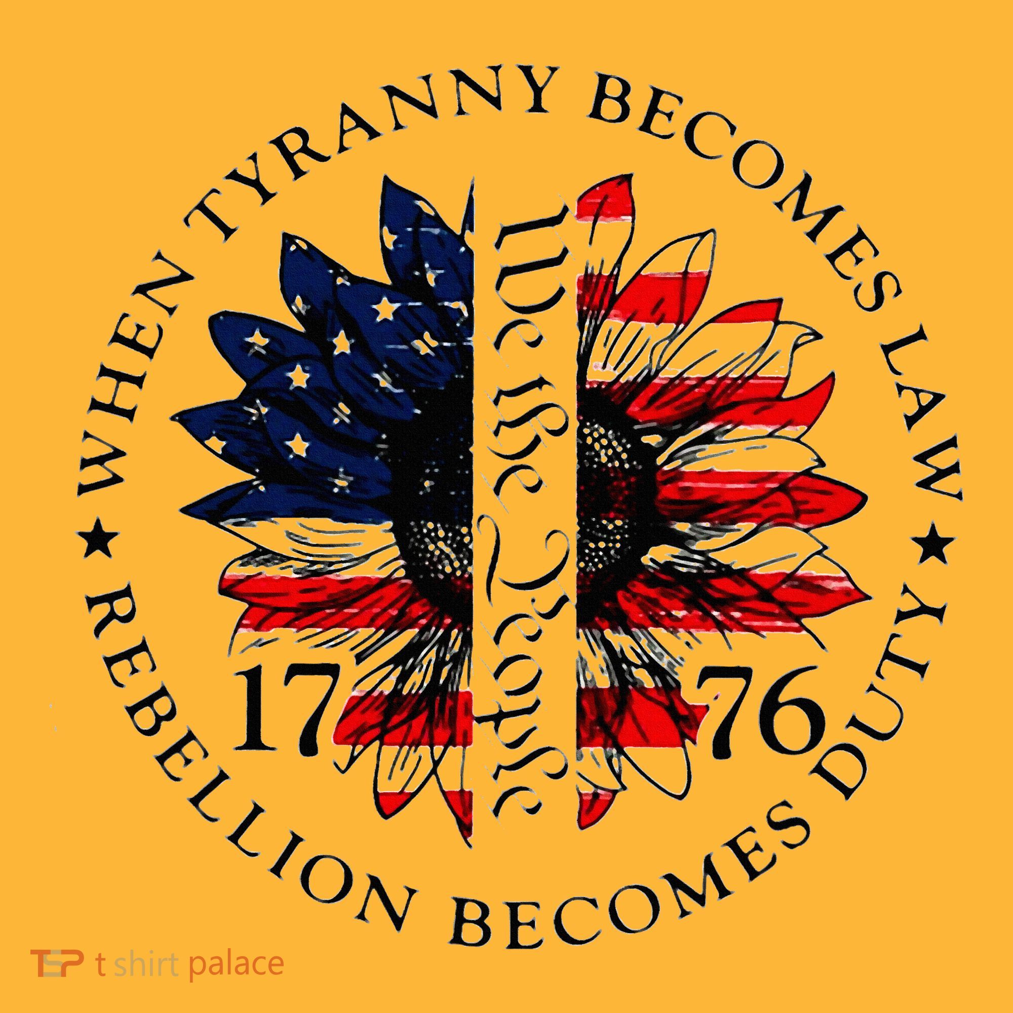 When Tyranny Becomes Law Rebellion Becomes Duty Sustainable Knit Beanie