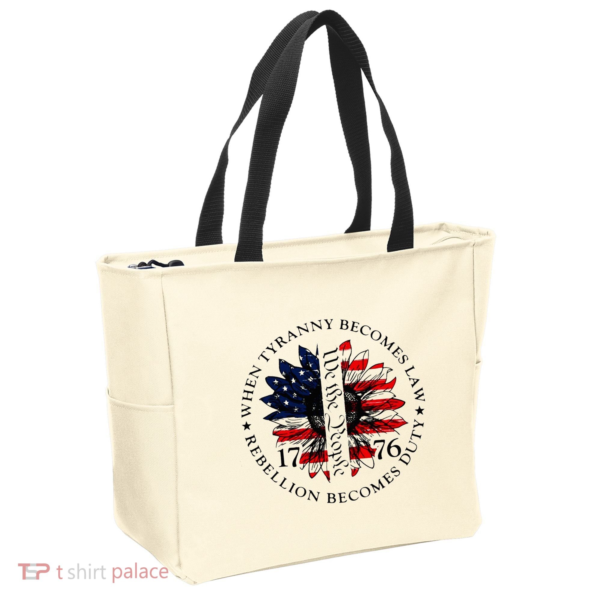 When Tyranny Becomes Law Rebellion Becomes Duty Tote Bag