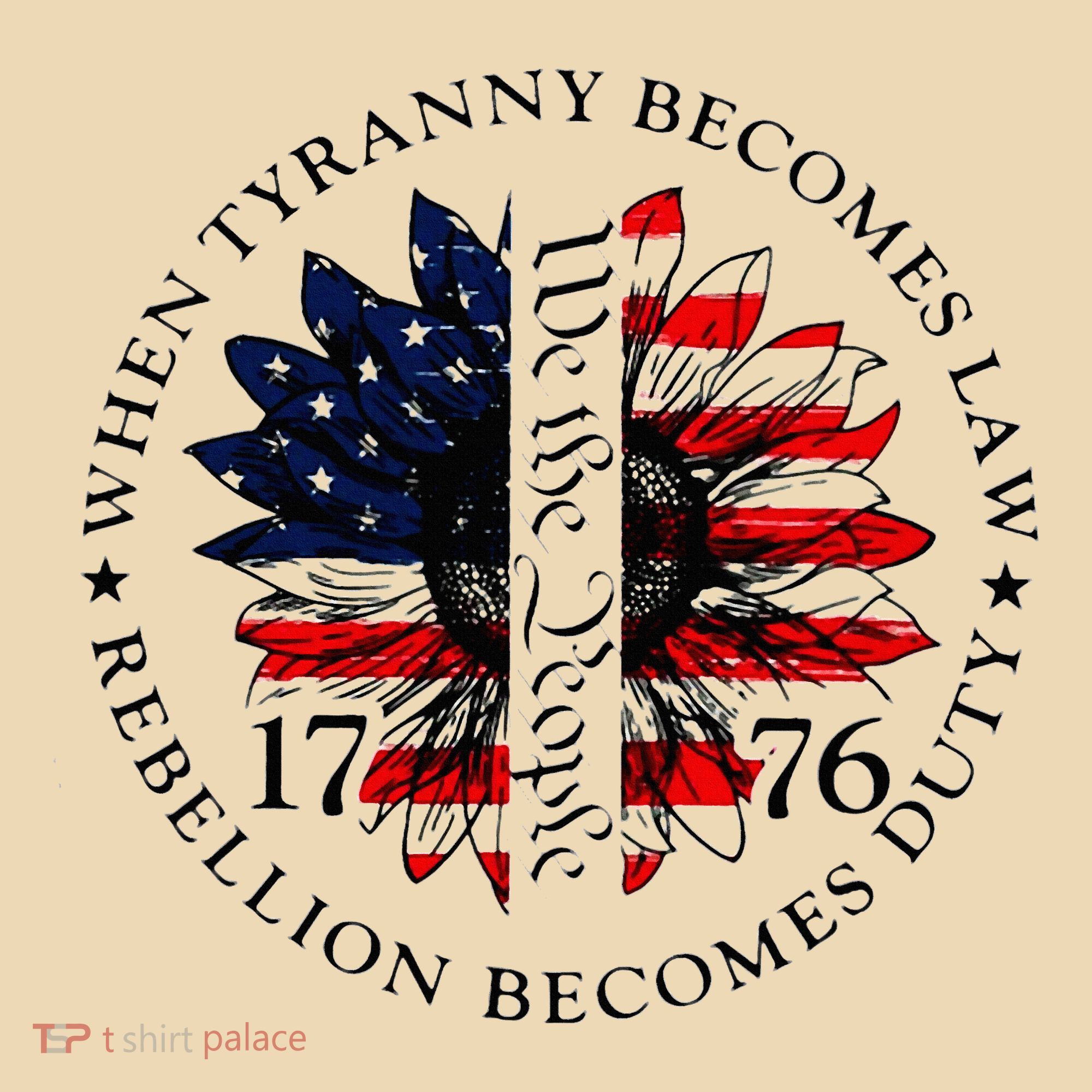 When Tyranny Becomes Law Rebellion Becomes Duty Tote Bag