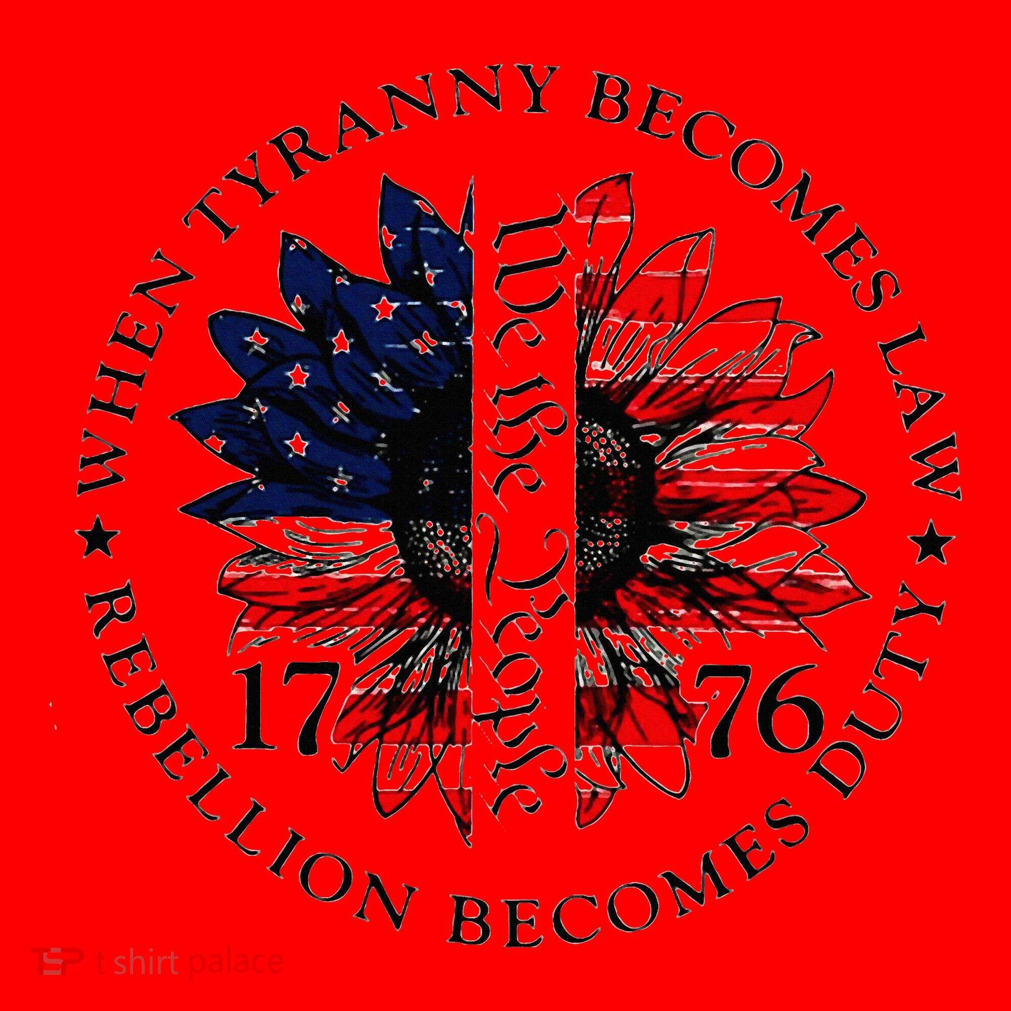 When Tyranny Becomes Law Rebellion Becomes Duty Santa Hat