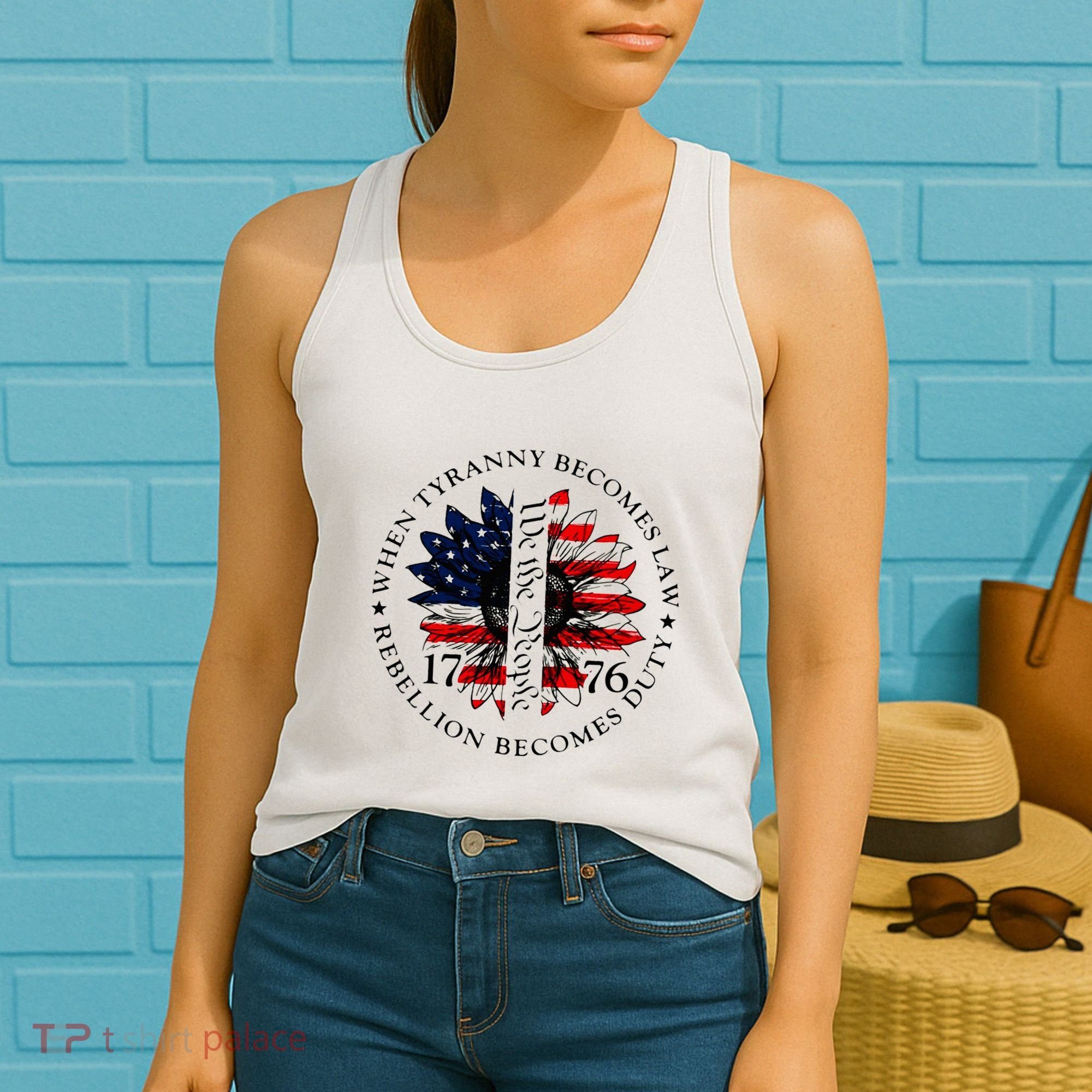 When Tyranny Becomes Law Rebellion Becomes Duty Women's Tank Top