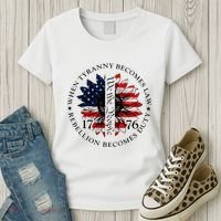 When Tyranny Becomes Law Rebellion Becomes Duty Women's T-Shirt thumb 3