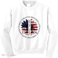 When Tyranny Becomes Law Rebellion Becomes Duty Kids Sweatshirt thumb 0
