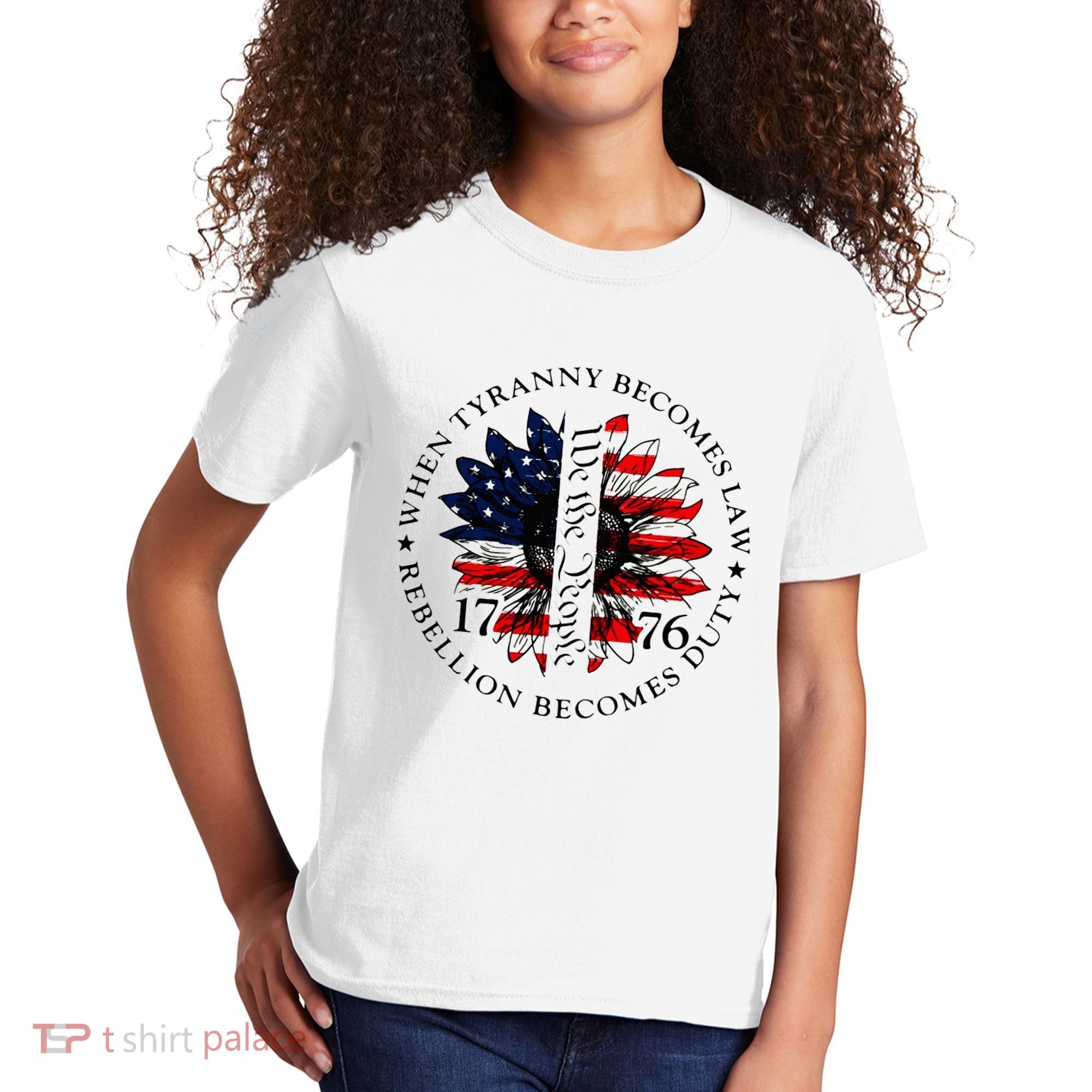 When Tyranny Becomes Law Rebellion Becomes Duty Kids T-Shirt