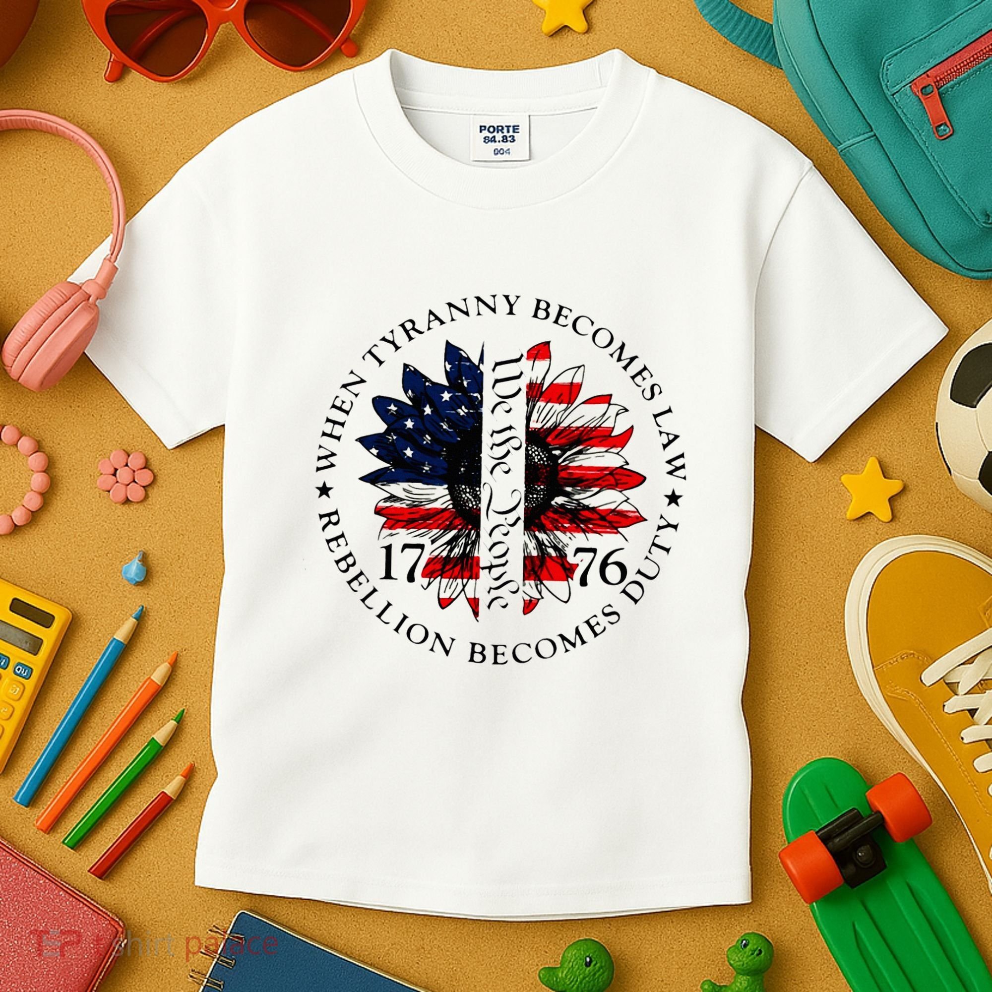 When Tyranny Becomes Law Rebellion Becomes Duty Kids T-Shirt