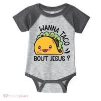Wanna Taco Bout Jesus Infant Baby Jersey Bodysuit thumb 0