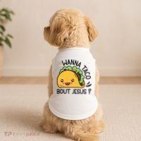 Wanna Taco Bout Jesus Doggie Tank thumb 2