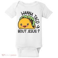 Wanna Taco Bout Jesus Baby Bodysuit thumb 0