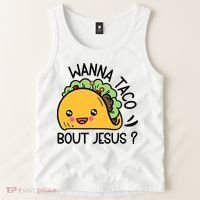 Wanna Taco Bout Jesus Tank Top thumb 2