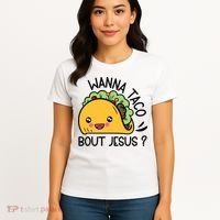 Wanna Taco Bout Jesus Women's T-Shirt thumb 4