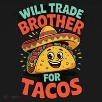Will Trade Brother For Tacos Bucket Hat thumb 4