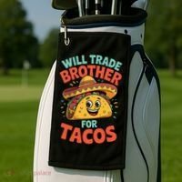 Will Trade Brother For Tacos Golf Towel thumb 2