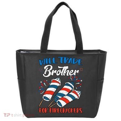 Will Trade Brother For Firecrackers 4th Of July Tote Bag